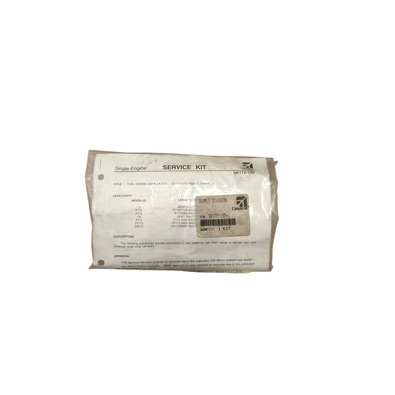 Fuel Kit    PN SK172-135-1