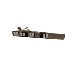 Piper PA28 Overhead Switch Panel Assembly with Switches and Guards        PN 85429-02