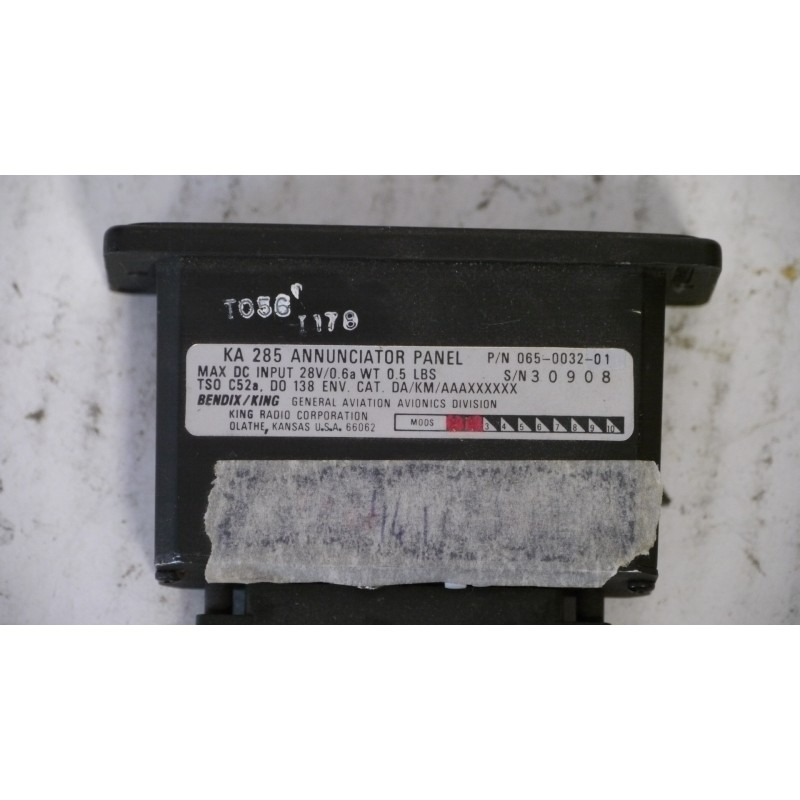 King KA 285 Annunciator Panel 065-0032-01