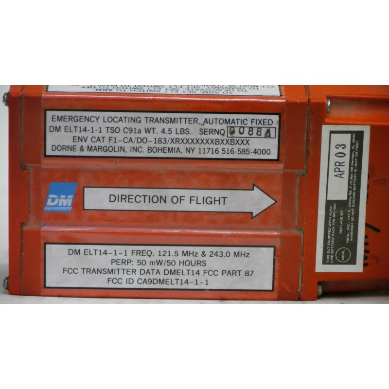 Dorne & Margolin DM ELT14-1-1 Emergency Locator