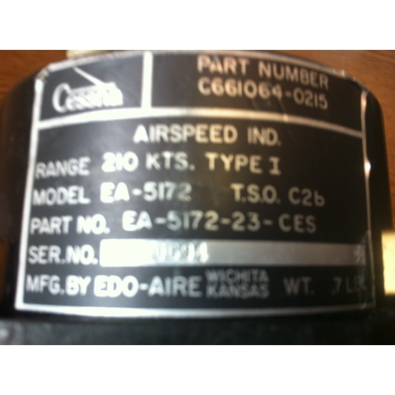 Airspeed Indicator Cessna 210 C661064-0215