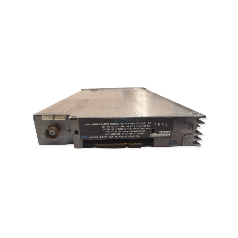 King Communication Receiver FCC Data KY196, 064-1019-00