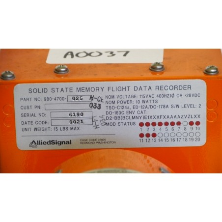 Solid State Flight Data Recorder