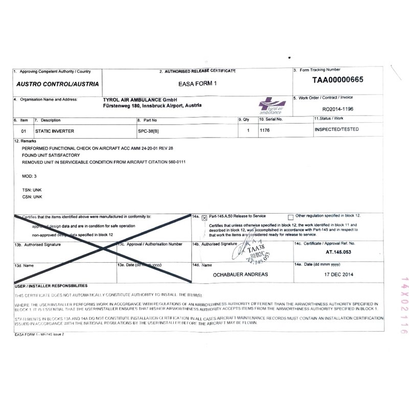 Static Inverter SPC-38(B)