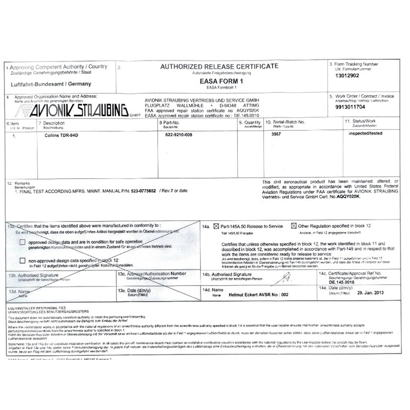 Collins ATC Transponder TDR-94D