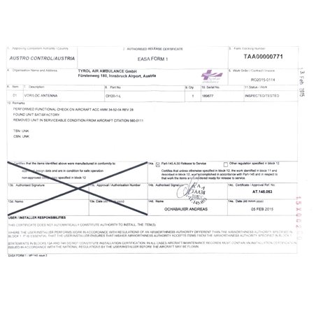 VOR/LOC Antenna CI120-1-L