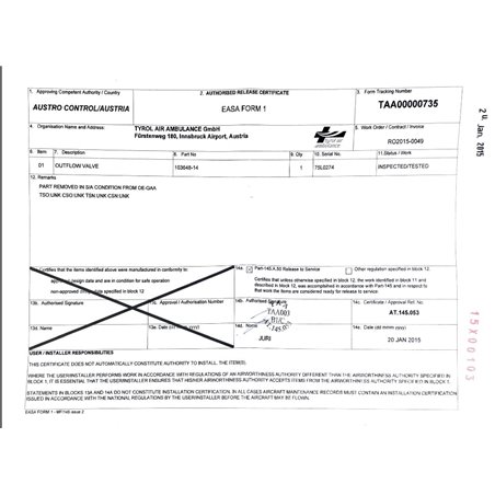 Outflow Valve 103648-14