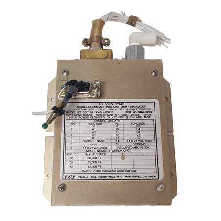 SSD120-XXA()-RS232 Trans-Cal Altitude Digitizer