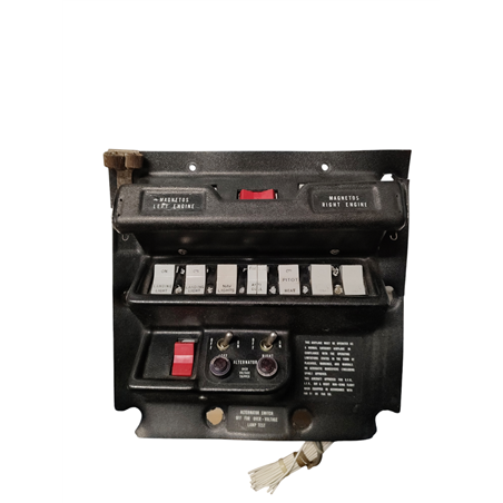 Piper PA34 Seneca I Unlighted Switch Panel   PN 96954-02