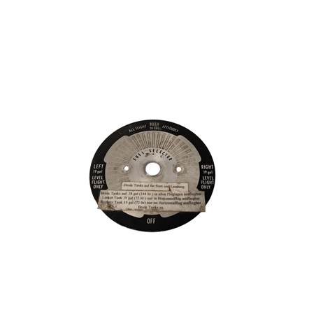 Cessna 172 Fuel Selector Placard        PN 0705048-2