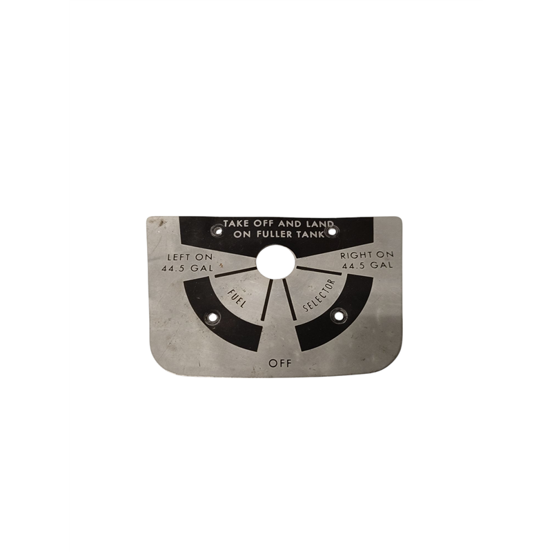 Cessna 210 Fuel Selector Placard       PN 0705048-11