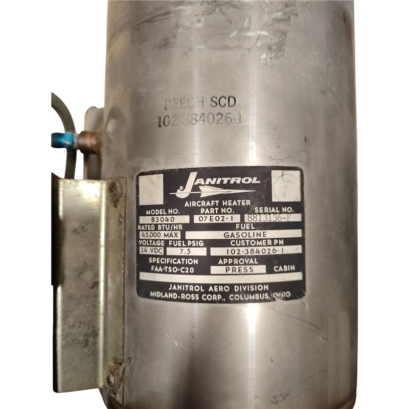 B3040 Janitrol Heater 07E02-1