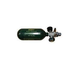 Scott Oxygen Bottle PN 9700-A1A YYON with Oxygen Regulator PN 801106-03