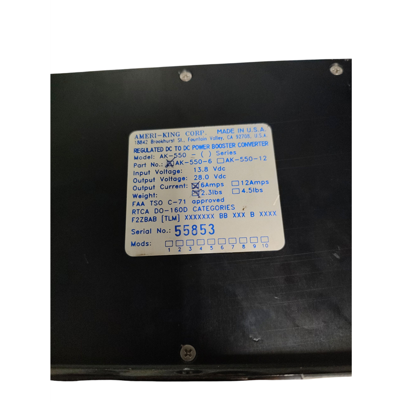 Ameri-King AK 550 Converter 6 Amp       PN AK-550-6