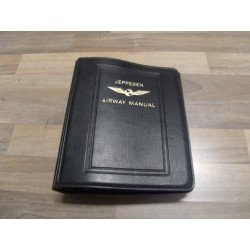 Jeppesen Leather Airway manual binder brown / black